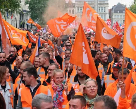 France-Wide Walkout Movement Draws Massive Crowds Taking to the Streets In France
